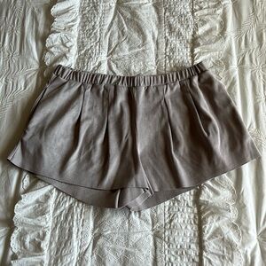 Suede Shorts